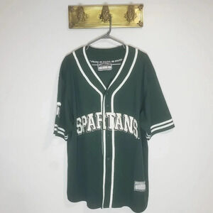 Spartans Steve & Barry's Michigan State Football Green/White  Jersey,XXL.